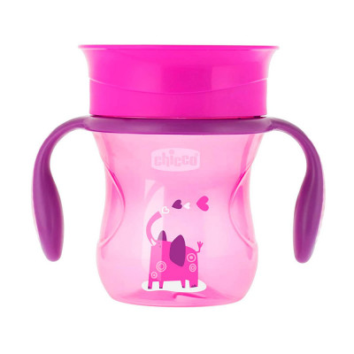 Canuta roz Perfect Cup pentru copii, 1 an+,CHICCO foto