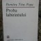 PROBA LABIRINTULUI , versuri de DUMITRU TITUS POPA , 1983 , DEDICATIE *