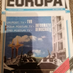 REVISTA EUROPA , NR 7 , ANUL 1 , 1990 - SAPTAMANAL DE ORIENTARE LIBERALA