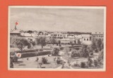 AMS @ - VEDERE/ILUSTRATA - RADAUTI VEDERE DIN PARC, CIRCULATA, 1957, sepia-maro, (cu perforari), Printata