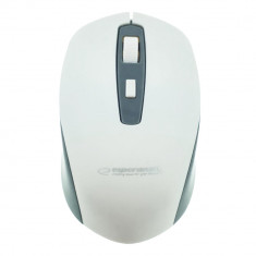 Mouse optic fara fir, 4D, Bluetooth v.5.0, Esperanza Sargas 94668, 105 x 60 x 35 mm, 1600 DPI, alb cu gri