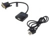Convertor PVC Negru 0,15m &Oslash;5mm