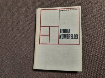 TEORIA NUMERELOR - Constantin P. Popovici 26/3 foto