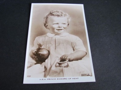 Carte Poștală Regalistă Veche &amp;ndash; Prințul Edward de Kent Copil foto