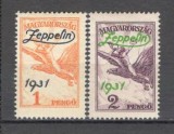 Ungaria.1931 Posta aeriana-supr. ZEPPELIN SU.41, Nestampilat