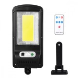 Lampa solara de exterior led flippy, 36 cm x 11.5 cm, 2400lumeni 100 cob led 20 w - echivalent 160 w bec incadescent, ip65, senzor de miscare, senzor