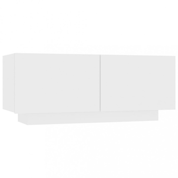 Noptiera, alb, 100x35x40 cm, lemn prelucrat