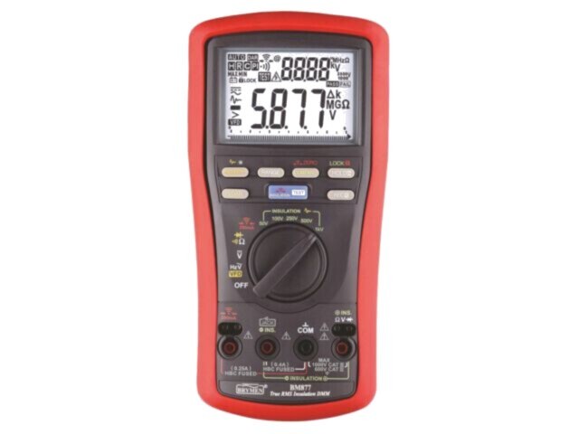 Aparat măsură rezistență izolație BRYMEN BM877 LCD True RMS AC