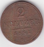 Austria &ndash; monedă 2 Kreuzer, atribuită emisiunii 1851 C