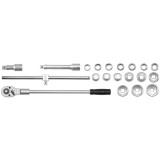 Yato YT-1335 - Set capete chei tubulare 19-50 mm patrat 3/4 inch 21 bucati