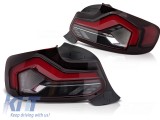 Set de stopuri LED potrivit pentru BMW Seria 2 F22 Coupe, F23 Cabriolet 2013-2021, M2 F87 2016-2021, cu baza fumurie rosie, stanga si dreapta Performa