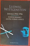 Jurnale 1914-1916. Cateva remarci asupra formei logice - Ludwig Wittgenstein (2010)
