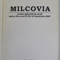 MILCOVIA , REVISTA REGIONALA DE STUDII , SERIA III , AN III , NR.4-5 , DECEMBRIE , 2007