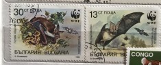 (B ) Timbre serii Straine tema Animale Bulgaria