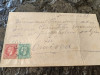 Plic circulat 1882, Filiasi- Craiova, francat emis. Bucuresti,5+10 bani, rarisim