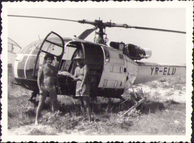 HST P479 Poză elicopter Alouette &amp;icirc;nmatriculat Rom&amp;acirc;nia YR-ELU 1982 foto