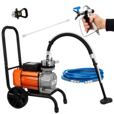 Pompa profesionala de zugravit vopsit airless electrica cu piston 3.5KW 15L/min MXK2123