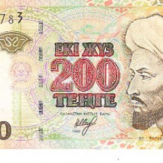 M1 - Bancnota foarte veche - Kasahstan - 200 tenge - 1999