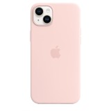 Husa de protectie Apple Silicone Case with MagSafe pentru iPhone 14 Plus, Chalk Pink