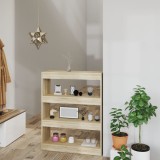 Bibliotecă/Separator cameră stejar 80x30x103 cm lemn compozit