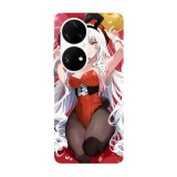 Husa compatibila cu Huawei Nova Y70 model Bunny Outfit, Silicon, TPU, Viceversa, Transparent, Carcasa