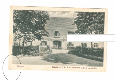 CP Buzias - Sanatoriul CFR, circulata 1928, stare foarte buna foto