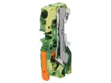 Conector &Icirc;mbinare Șine 0,5-16mm2 2 Borne Galben-Verde, Wago