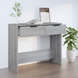 VidaXL Măsuță consolă, gri sonoma, 90x36x75 cm, lemn prelucrat