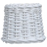 Cumpara ieftin Abajur de lampă, alb, 20 x 15 cm, răchită