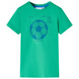 Tricou pentru copii, verde, 104, vidaXL
