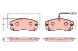 TRW GDB1910 COTEC set placute frana,frana disc