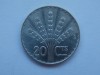 20 CENTESIMOS 1942 URUGUAY-argint, America Centrala si de Sud