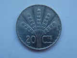 20 CENTESIMOS 1942 URUGUAY-argint, America Centrala si de Sud
