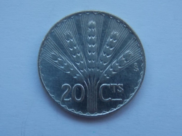 20 CENTESIMOS 1942 URUGUAY-argint