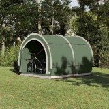 vidaXL Cort pentru depozitare biciclete Verde 256 x 222 x 182 cm