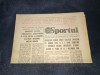 ZIARUL SPORTUL 2 DECEMBRIE 1983 ROMANIA CEHOSLOVACIA