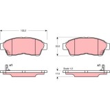 TRW set placute frana, frana disc