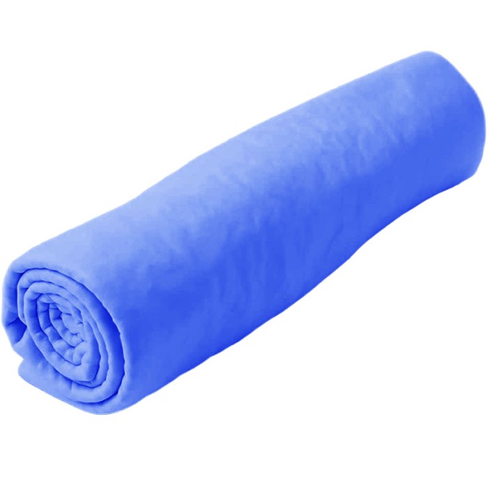 Laveta Imitatie Piele, Zamo&reg;, Super Absorbanta, Textura Fina si Moale, 66x43cm, Culoare Albastra