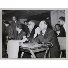 DELEGATI STRAINI LA CONGRESUL AL VIII - LEA AL P.C.I. , FOTOGRAFIE DE PRESA , ROMA , 1956