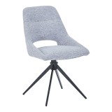 Cumpara ieftin Scaun rotativ Luciano I, Pako World, Textil, Gri, 52x54x85 cm