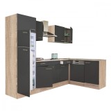 Bucătărie modulară de colț Leziter Yorki 280 cm Stejar Sonoma Antracit