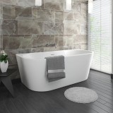 Cada freestanding acril REA CAPRI 150cm - cada baie moderna, rezistenta, montaj facil