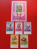 VOLTA SUPERIOARĂ, SPORT MONTREAL SUPRATIP. MEDALIAȚI - COLIȚĂ + SERIE COMPLETĂ MNH