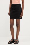 HUGO fusta culoarea negru, mini, drept, 50536965