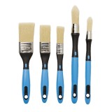 Set 5 Pensule Vopsit Diall, PVC, Acoperire Optima, Universal: Calorifere, Colturi, Pereti, Tamplarie. Plate/Rotunde: 15-40mm, Albastru