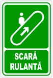 Indicator pentru scara rulanta in sus