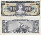 1963 , 50 cruzeiros ( P-179 ) - Brazilia - stare XF