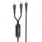 Cablu Date si Incarcare USB-C - USB-C HOCO U102 Super, 100W, 1.2m, Negru