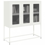 Gossi dulap, alb, 100,5x39x107 cm, otel laminat la rece