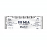 Set 10 baterii alcaline AA LR6 TESLA SILVER 1.5V